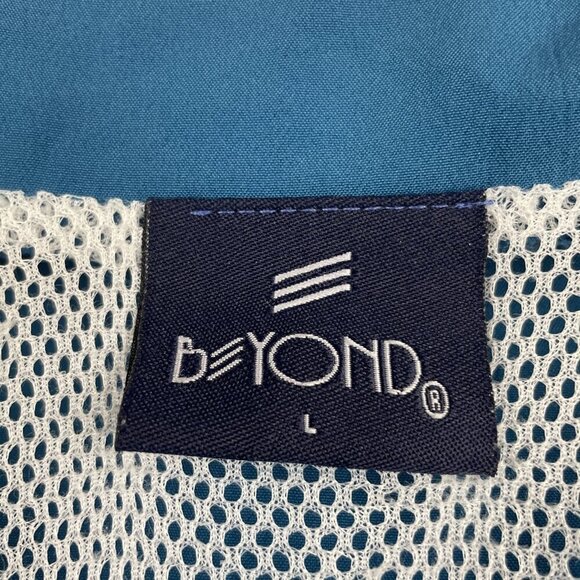 Beyond Clothing Windbreaker Men’s L Vented Lightweight Rope Hem Aztec Full Zip - Picture 7 of 12